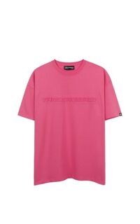 Three Hundred Embossed Big Logo Tee In Pink