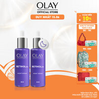 (Thử 5g) Combo 2: Serum OLAY RETINOL24 Giúp Trẻ Hóa Da & Mờ Nếp Nhăn 30ML X2