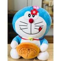 Thú bông Doraemon ăn bánh 40cm