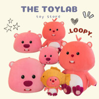 Thú bông Hải ly Loopy Pororo 30CM The Toy Lab dùng làm thú ôm, thú nhồi bông trang trí phòng ngủ, quà tặng bạn gái