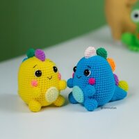 Thú bông handmade, Khủng Long Mập, Móc Chìa Khóa