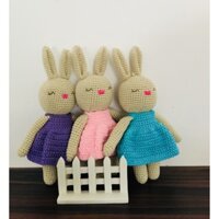 Thú bông handmade- Thỏ-Bunny điệu đà-@bellascrochet_corner