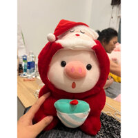 Thú Bông Heo Con Cosplay thành ông già Noen