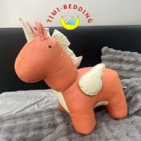 Thú bông hình con vật bằng da, ruột bông cho bé để ngồi- phù hợp với bé từ 1~5 tuổi - Timibedding