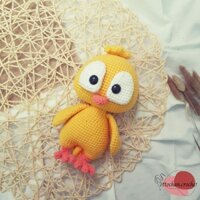 Thú bông len móc gà con mắt to_amigurumi [THÚ BÔNG CAO CẤP_TOTTOCHAN]