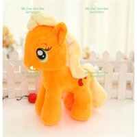 thú bông ngựa pony 28cm - màu cam