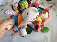 Thú bông phát nhạc gặm nướu, treo nôi, xe đẩy hình con chó, con chồn, con sư tử, con voi, con mèo, con khỉ, con cáo SKK