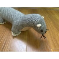 Thú bông, rái cá len, sản phẩm dài 65cm