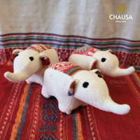 Thú Bông Thổ Cẩm Handmade size mini Voi thổ cẩm - From CHAUSA Brocade thổ cẩm dân tộc Thái, Tây bắc