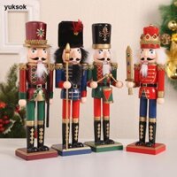 Thủ công Con Rối Bằng Gỗ Giáng Sinh Nutcracker Búp Bê Quà Tặng Nhân Vật Nhà