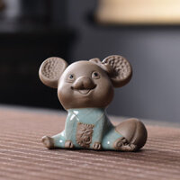Thủ Công Tinh Tế Trà Chuột Đồ Trang Trí Thú Cưng Boutique Có Thể Tăng Tiền Gốm Sứ Cung Hoàng Đạo Chuột Trà Dễ Thương Chơi Phụ Kiện Trang Trí Nhà Cửa 55