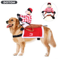 Thú Cưng Chó-jockey Ngựa Đua Trang Phục Ngộ nghĩnh Quần Áo Thú Cưng Đồ Dùng Ảnh Đạo Cụ Cho Halloween Trang Trí Tiệc