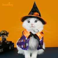 Thú Cưng Chó Mèo Halloween Đảng Phong Cách Mới Ngộ nghĩnh Bí Ngô In Áo Nón Biến Đổi Trang Phục