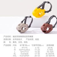 Thú Cưng Chó Mõm Silicon Mõm Chống Cắn sủa Ăn Mõm sủa Chống Dính Dụng Cụ Tiện Dụng Shiba Inu Mõm sủa Nút chặn20250326