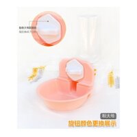 ™♛Thú Cưng Đài Phun Nước Treo Thỏ Chó Tự Động Bát Ăn Bông Lồng Đồ Dùng Cho Mèo
