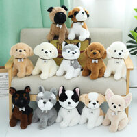 Thú Cưng Dễ Thương Chó Sang Trọng Búp Bê Hoạt Hình Nhồi Bông Pug Bulldog Chihuahua Sang Trọng Đồ Chơi Cho Chó Nhân Tạo Búp Bê Quà Tặng Cho Trẻ Em