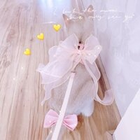 Thú Cưng Đi Bộ Dây Mèo Cổ Tích Lưới Nơ Mèo Dây Đeo Ngực Chống Chia Dây Xích Chó Mèo