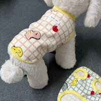 Thú Cưng Mềm Áo Cotton Mùa Xuân Hè Mỏng Teddy Bichon Pomeranian Chó Nhỏ Chó Mèo Nhà Bộ Đồ Ngủ Quần Áo