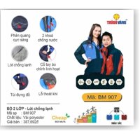 Thủ Đô Vàng - Áo mưa bộ chống mưa, chống rét. Mã SP - B907