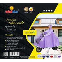 THỦ ĐÔ VÀNG Áo Mưa Choàng Viền Kính Siêu nhẹ Chất liệu Vải PVC Siêu dẻo A814