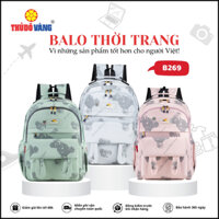 THỦ ĐÔ VÀNG Balo Đi Học Đi Làm Đi Du Lịch Nam Nữ Thời Trang chất liệu Vải Dù Mịn Chống Nước B269