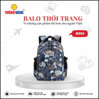 THỦ ĐÔ VÀNG Balo Đi Học Nam Thời Trang Cao Cấp Chất Liệu Vải Polyester Chống Nước B992