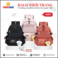 THỦ ĐÔ VÀNG Balo Đi Học Nữ Thời Trang Cao Cấp, Chất Liệu Vải Polyester Chống Nước B293