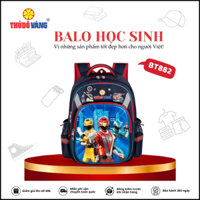THỦ ĐÔ VÀNG Balo Học Sinh Tiểu Học Chống gù Cho Bé Trai Chống Nước, Siêu Nhẹ, Siêu Bền Có Ngăn Để Bình Nước BT882