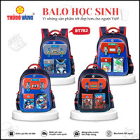 THỦ ĐÔ VÀNG Balo Học Sinh Tiểu Học Chống gù Cho Bé Trai Chống Nước, Siêu Nhẹ, Siêu Bền Có Ngăn Để Bình Nước BT782