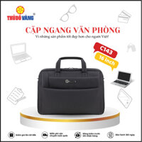 THỦ ĐÔ VÀNG Cặp ngang Công Sở, Sinh Viên, Đi Dạy, Đi làm, Đựng Laptop 16 inch chống sốc C143