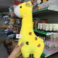 Thú gấu nhồi bông Hươu cao cổ, gối ôm cho bé an toàn siêu mềm mịn dài 30cm