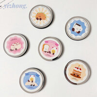 Thu Hút Từ Tính Hoạt Hình Tươi Jelly Cat Bánh Bánh Mì Gương Thiết Kế Hình Tròn Giá Đỡ Điện Thoại Chân Đế Cho Điện Thoại Di Động Khỏa Thân Magsafe Case Máy Tính Bảng Điện Thoại Di Động Chống Rơi Giá Đỡ PC