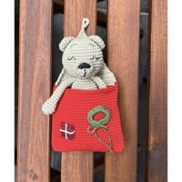 Thú len handmade-Bé gấu ấm áp-@bellascrochet_corner