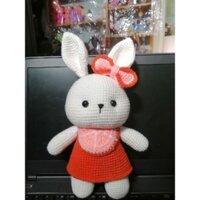 Thú Len Handmade - Thỏ Yếm Cam