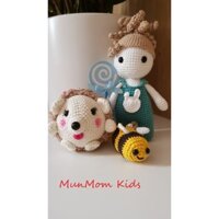 Thú len móc Nhím béo sonic