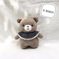 Thú len nhồi bông gấu handmade