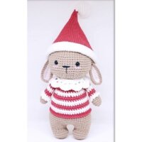 Thú len nhồi bông handmade  -  Gấu Noel (28cm)