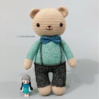 Thú móc len - Gấu Đậu