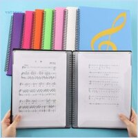 Thư mục chất kết dính âm nhạc VA Sheet 20 trang có thể viết được cho trường giáo viên học sinh