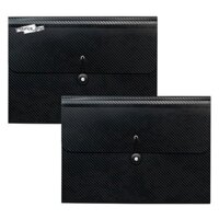 Thư mục mở rộng túi 13 thư mục Accordion có khóa đàn hồi đóng, Bộ sắp xếp hồ sơ giấy A4 cho văn phòng trường học, 2 chiếc Dễ sử dụng