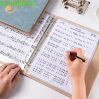 Thư mục tập tin bảng nhạc Piano ECHOEDGE, Thư mục điểm nhạc lá rời có thể ghi được, Sách điểm âm nhạc phù hợp với kích thước chữ cái Linh hoạt 20 trang A4 Tờ giấy kẹp nhạc