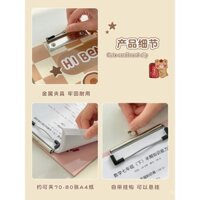 Thư mục tập tin dễ thương A4, bảng viết cho sinh viên, lưu trữ giấy thi, bảng viết, thư mục tài liệu thi