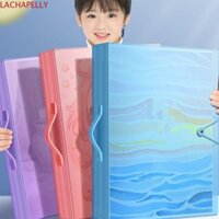 Thư mục tập tin giấy LACHAPELLY a3, Album ảnh tranh chống nứt dung lượng cao, mang theo thiết kế khóa chống bụi tiện lợi Bộ sưu tập nghệ thuật trong suốt