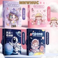 Thư mục tập tin MNWHUC, Túi lưu trữ giấy vẽ tranh di động A3 / 8K, Album ảnh phi hành gia / bé gái chống nước chất lượng cao Văn phòng trường học