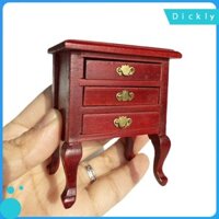 Thu Nhỏ Đầu Giường Tủ Gỗ Nhà Búp Bê Đế Ngủ Giả Vờ 12 Cân Nhà Búp Bê NightStand Cho Đạo Cụ Chụp Ảnh