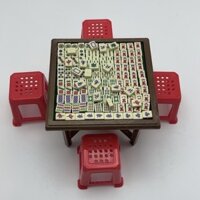 Thu Nhỏ Mini Phân Mô Phỏng Mạt Chược Bộ Nội Thất Cảnh diy Nhà Búp Bê Mô Hình Đồ Trang Trí Nhỏ Đồ Chơi Quà Tặng