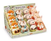Thú nhồi bông 12cm NICI Germany 61580 |Sleeping Pets Forest Friends Green Cáo Fox | Rái cá Otter | Thỏ Bunny | Nhím Hetchoge