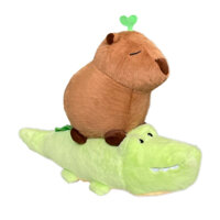 Thú nhồi bông capybara cưỡi cá sấu