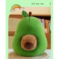 Thú nhồi bông capybara trong quả bơ đáng yêu - Size từ 25cm đến 45cm - Móc khoá gấu bông Capybara.