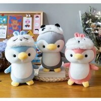 Thú nhồi bông Chim Cánh Cụt Đeo Băng Đô đáng yêu làm quà tặng Cabbage Shop Gấu Bông